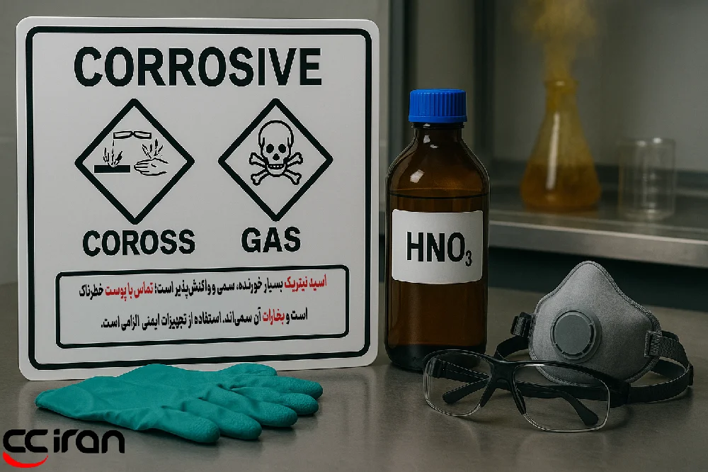 نکات ایمنی در حین استفاده از نیتریک اسید
